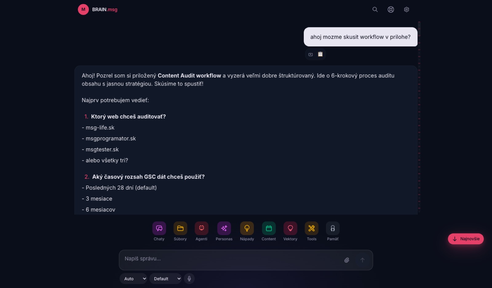Chat with streaming and tool results inline